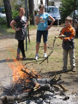 Feuer zur Sommersonnenwende